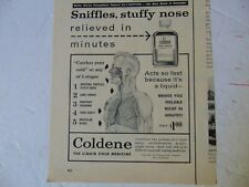 1956 COLDENE The LIQUID COLD MEDICINE only $1.00 vintage art print ad picture