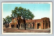 Santa Fe NM Post Office & Government Building New Mexico c1929 Vintage Postcard picture