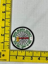 White Beaver District 1974 Fall Camp-o-Ree BSA Vintage Patch picture