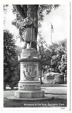 Torrington Connecticut Ct Monument at Coe Park Vintage Postcard picture
