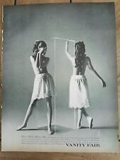 1968 women's Vanity Fair mini midi miny moe slip textured hosiery ad picture