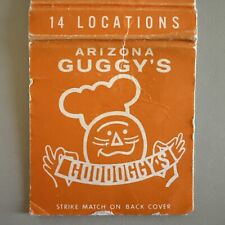 Vintage 1960s Guggy’s Arizona Coffee Shops Midcentury Googie Matchbook Cover picture