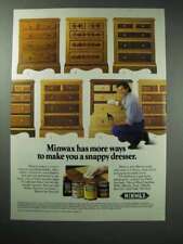 1989 Minwax Stain Ad - Make You a Snappy Dresser picture