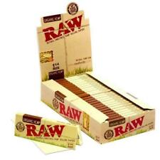 Raw Organic 1 1/4 1.25 Rolling Papers Full Box of 24 Packs 100% Authentic picture