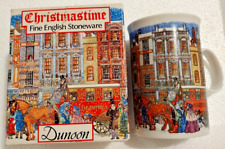 Dunoon Bone China Mug Christmastime Victorian Coffee Tea by Sue Scullard England picture