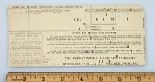 Vintage 1942 Pennsylvania Railroad Tax Form 1099 Early IBM Computer Punch Card picture