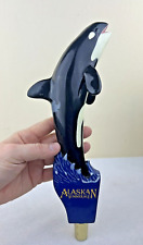 Alaskan Brewing Company Summer Ale Beer Tap Handle Orca Killer Whale Flaw 11.25