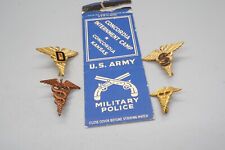 WWII Army Medical Sanitary, Dentist Insignia & POW Camp Concordia Matchbook Lot picture