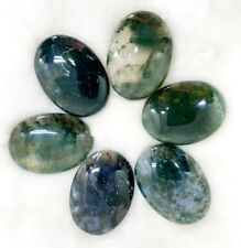 One(1) Natural Moss Agate Worry Stone, Thumb Stone picture