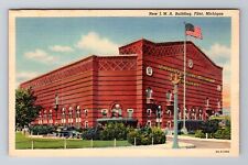 Flint MI-Michigan, New IMA Building, Antique, Vintage Souvenir Postcard picture