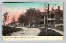Des Moines IA- Iowa, Fort Des Moines, Panoramic, Driving Lane, Vintage Postcard picture