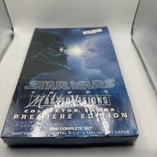 1995 TOPPS STAR WARS MASTER VISIONS FACTORY SEALED 36-OVERSIZED TRADING CARD SET picture