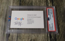 Vint Cerf Authentic Autographed Signed PSA/DNA Certified Google Business Card picture
