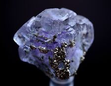 12g Natural Violet Fluorite Arsenopyrite Mineral Specimen/Yaogangxian China picture