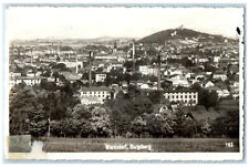 1938 General View Warnsdorf Burgsberg Czech Republic RPPC Photo Postcard picture