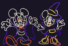 Gemmy Disney Haunted Holiday Halloween Mickey & Minnie Mouse LED In/Outdoor Sign picture