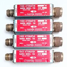 Narda 756 Fixed Attenuator DC to 1500 MHz, 10 dB, Type N (M-F) Lot of 4 VINTAGE picture