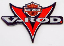 HARLEY DAVIDSON DIE CAST POLISHED METAL V-ROD BIKER PIN. picture