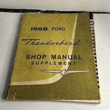 1968 Ford Thunderbird Shop Manual Supplement - Original AS IS picture
