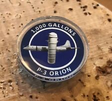 P-3 ORION 1000 GALLONS HOURS FLIGHT PIN URINAL-PISSER VQ PATRON PATROL SQUADRON picture