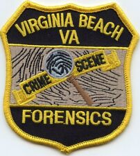 VIRGINIA BEACH VIRGINIA Crime Scene Investigator CSI FORENSICS POLICE PATCH picture