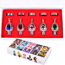 Anime Cosplay Puella Magi Madoka Magica Soul Gem 5 Necklace + 5 Rings Set in box picture