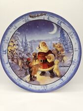 NEW Checking It Twice Santa’s On His Way Christmas Plate Bradford Ex picture