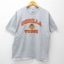 Xl/Used Short Sleeve Vintage T-Shirt Men'S 00S Gorilla Glue Crew Neck Gray Marbl picture