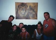 FOUND PHOTO Color LION - ART -  ED FAMILY Original Snapshot 15 2 N picture