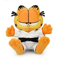 ✿ New GARFIELD Fat Tabby Cat KARATE OUTFIT Stuffed Plush Toy Dressed Plushie picture