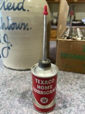 NOS Vintage Texaco Home Lubricant Oil Can-Metal -3 Oz.-Sealed Full W/Spout picture