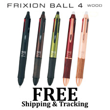 Pilot FriXion Ball 4 Wood 0.5mm Multi-Color Erasable Ballpoint Gel pen NEW picture