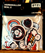 BT21 Line friends K-POP Stickers anime Rj Gin Marshmallow BRAND NEW sealed picture