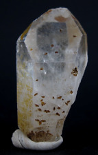 Natural Clear Rusty Quartz Healing Chakra Reiki Crystal Stone Wand Specimen 29gm picture