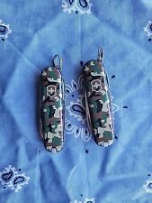 Victorinox 58MM Classic Camouflage Swiss Army Knife - LOT OF 2 picture