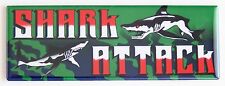 Shark Attack Marquee FRIDGE MAGNET (1.5 x 4.5 inches) arcade video game header picture