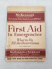 McKesson's First Aid In Emergencies 10th Edition 1931 Medical Treatment P2 picture