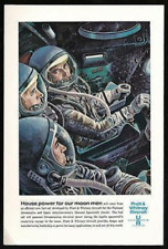 Moon Space Flight Powered by  Pratt & Whitney Fuel Cell 1963 Print Ad picture
