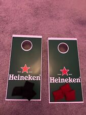 Heineken Logo Mini Tabletop Cornhole Corn Hole Game Boards Travel Portable NEW* picture