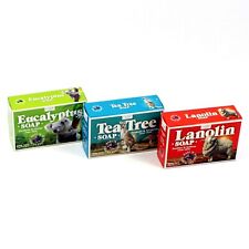3 Australian Made Souvenir Soap Tea Tree Lanolin Eucalyptus Boxed   picture