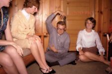 #DX84 -Vintage 35mm Slide Photo- Man Acting Goofy Near Women- 1967 picture
