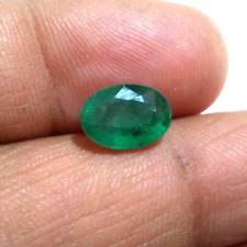 AAA+ Zambian Emerald Oval Shape 2.75 Crt Natural Green Faceted Loose Gemstone picture