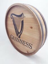 Guinness Harp Wooden Barrel Top Sign -  picture