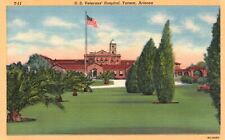 Postcard AZ Tucson Arizona US Veterans Hospital 1939 Linen Vintage PC J6723 picture