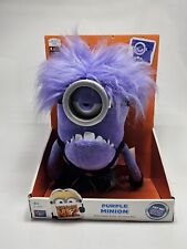 DESPICABLE ME 2 Talking Purple Minion PLUSH with Glowing Eye Thinkway Toys Rare  picture
