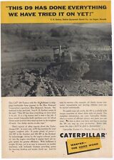 1957 Caterpillar Tractor Ad: D9 w. No. 9S Bulldozer Blue Diamond Gypsum Mine, NV picture