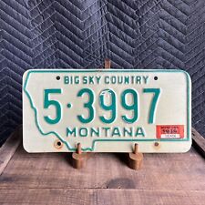 Vintage 1969 Montana Big Sky Country License Plate 5 3997 Gas Oil Car Auto picture