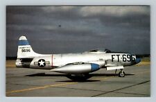 Wright Patterson Air Force Base OH, Lockheed F-80C, Ohio Vintage Postcard picture