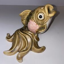 Vintage Chinese Art Pottery Ceramic FISH Figurine picture
