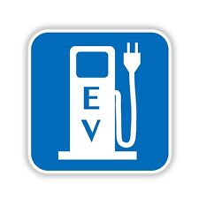 EV Sticker Sign Charging Electric Car Bumper Fits Bolt Leaf Tesla Garage picture